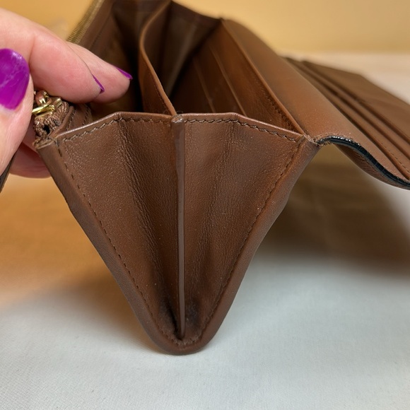 Burberry Long Wallet Tartan & Brown Leather, unbranded insert & Crossbody Chain - Picture 16 of 16